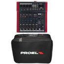 Proel MQ10FX Mixer audio 10 Input + FX x Canto Live e Karaoke + Borsa trasporto - GlobalNet Shop