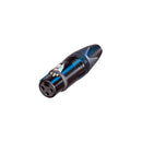 Neutrik NC3FXX-B Connettore Cannon XLR 3F Femmina contatti oro, colore Nichel