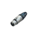 Neutrik NC3FXX Connettore Cannon XLR 3F Femmina contatti argento, colore Nichel