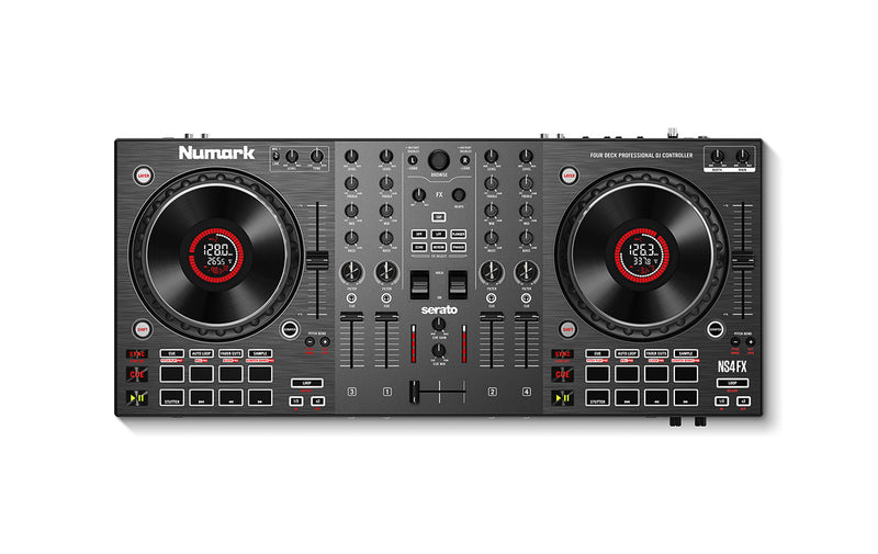 Numark NS4FX Controller Console Pro Dj 4D x Serato Dj Lite/PRO/Virtual DJ e altri