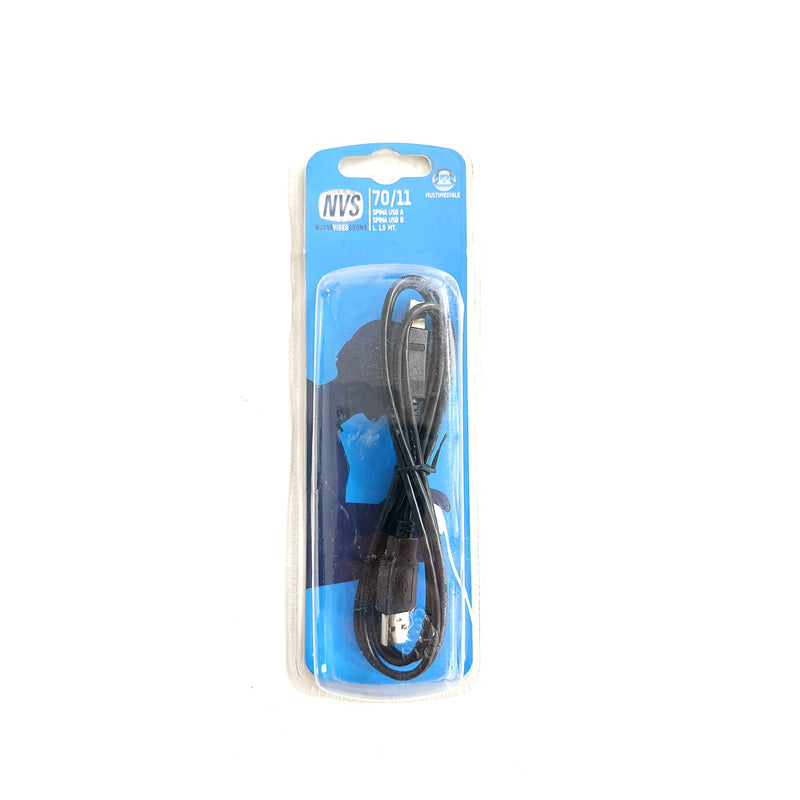 » Nuova Video Suono 70-11 Cavo x stampante scanner con USB A a USB B da 1,5mt.Nero (100% off)