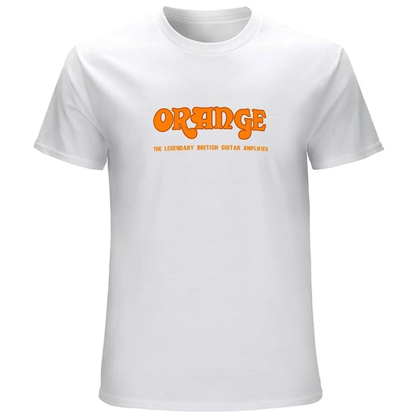 Orange Amplifier T-SHIRT Girocollo brandizzata Orange, Taglia XL, Bianco
