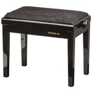 Proel PB90VBBBK Panca professionale regolabile in legno per piano, Nero Lucido