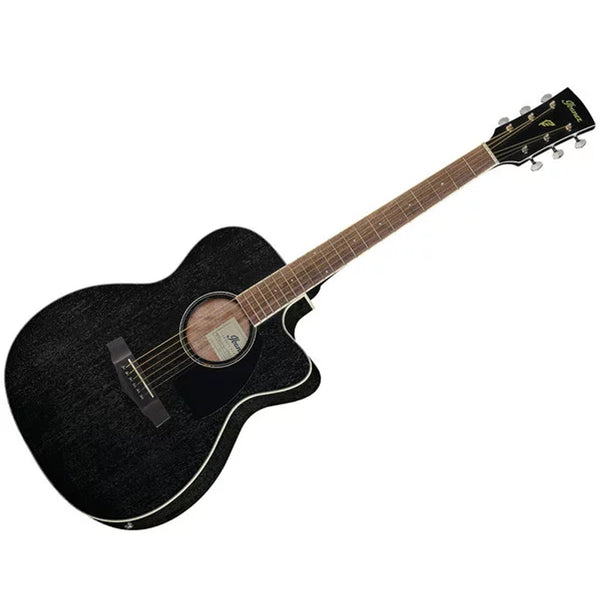 Ibanez PC14MHCE-WK WEATHERED BLACK OPEN PORE Chitarra Elettroacustica Cutaway