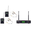Audiodesign PMU 2212BP Sistema Mic Wireless con 2 Archetti UHF F: 480 - 530 MHz