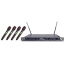 Audiodesign PMU 404T Sistema Mic Wireless 4 Palmari UHF F: 635,00 - 684,750 MHz