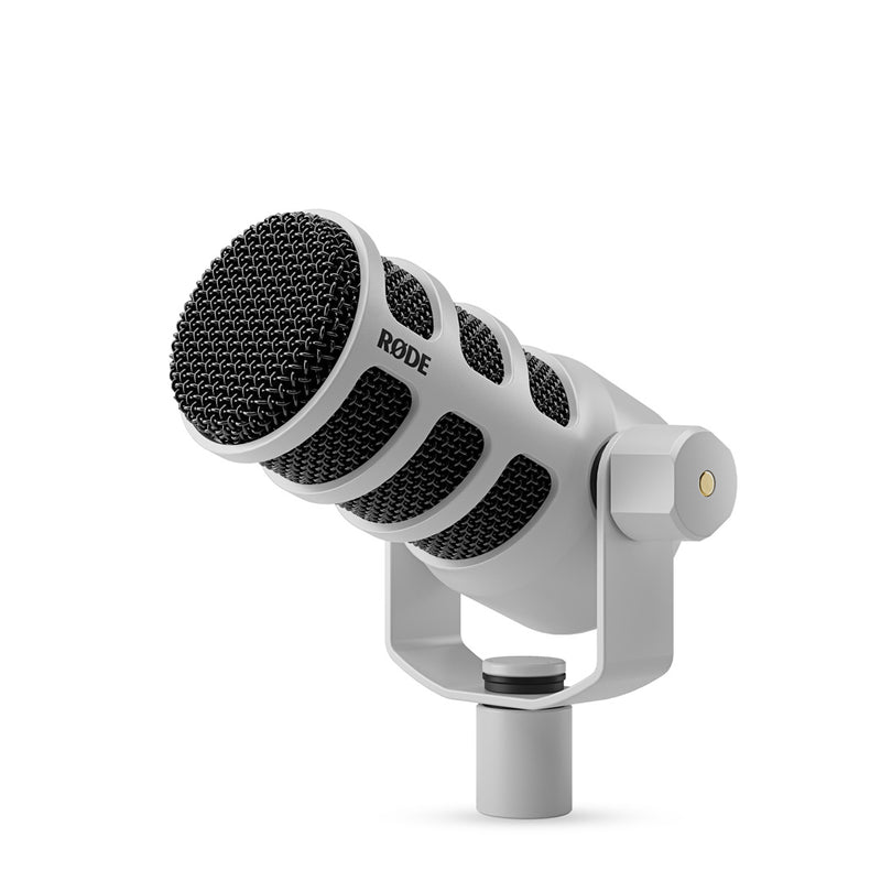 Rode PODMIC-W Microfono Dinamico Cardioide x Podcast live canto parlato, Bianco
