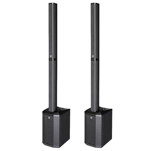 HK Audio Polar 8 Coppia Sistema audio colonna con Bluetooth 1200w di picco, Nero