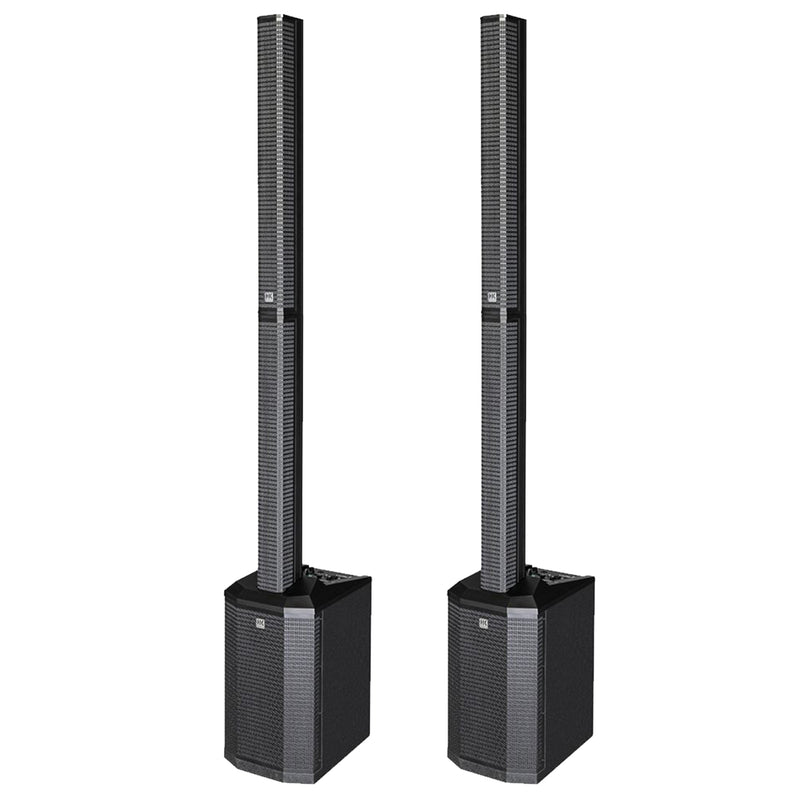 HK Audio Polar 8 Coppia Sistema audio colonna con Bluetooth 1200w di picco, Nero