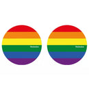 Magma TECHNICS PRIDE Coppia Feltri x giradischi Dj fondo multicol. Logo Technics