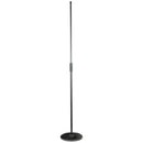 Proel PRO1991-D++ Asta Microfonica Pro Dritta base rotonda, Nero Opaco