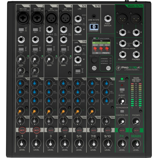 Mackie PROFX10V3+ Mixer USB Bluetooth 10C EFX Pro x live homerecording streaming