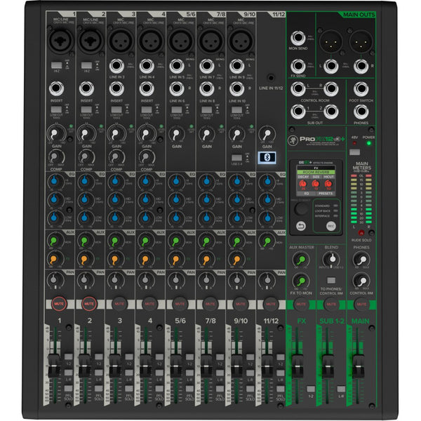 Mackie PROFX12V3+ Mixer USB Bluetooth 12C EFX Pro x live homerecording streaming