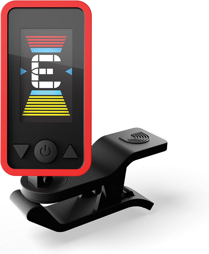 D'Addario PW-CT-17RD ECLIPSE TUNER Accordatore cromatico display a colori, Rosso