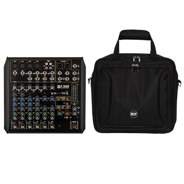 RCF F 10XR Mixer Pro 10C Sez. DSP FX USB + Registr. + RCF BG F 10XR Borsa Trasp.