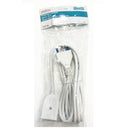 Redline RDL5925 Prolunga elettrica Spina 16A Presa 16/10A 2P+T Bipass 3mt Bianco