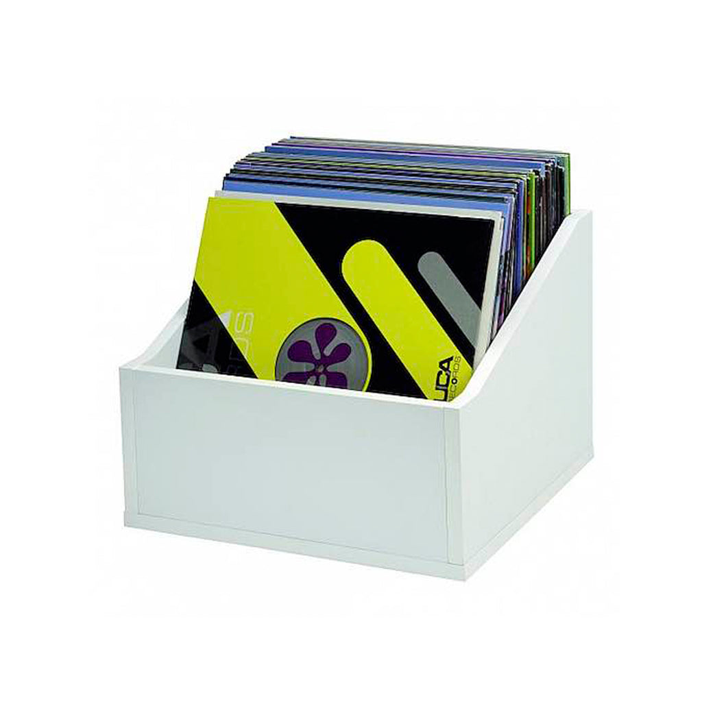 Glorious RECORD BOX 110 ADVANCED WHITE Raccoglitore in MDF x 110 vinil