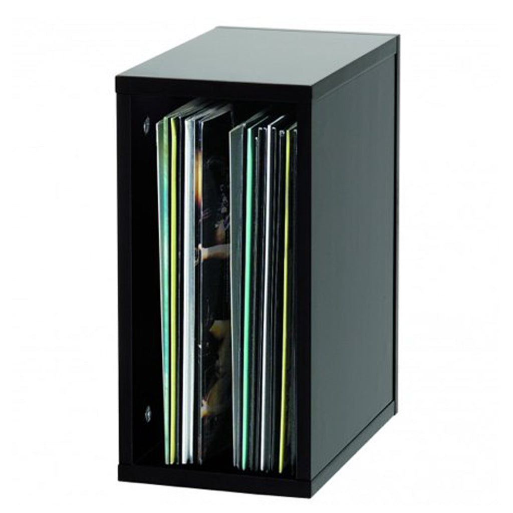 Glorious RECORD BOX 55 BLACK Raccoglitore MDF x 110 vinili 12" impilab