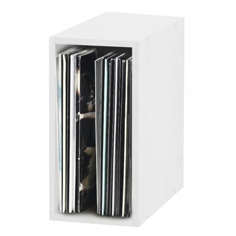Glorious RECORD BOX 55 WHITE Raccoglitore MDF x 110 vinili 12" impilabile Bianco