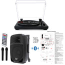 RLINE RLTN11GB Giradischi Bluetooth Nero L+ IS FR12AWV2 Trolley Cassa 200w p. - GlobalNet Shop