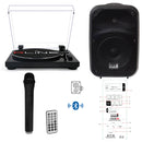 Redline RLTN11GB Giradischi cinghia Bluetooth Nero L. + IS FRX08AW Diffusore 60w