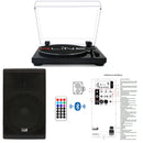 RLINE RLTN11GB Giradischi Bluetooth Nero L+ IS X212AUB Diffusore da 800w picco - GlobalNet Shop