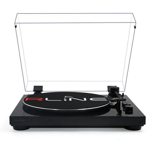 Redline RLTN11GB Giradischi a cinghia con modulo Bluetooth, Nero Lucido