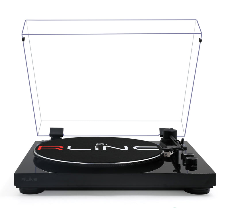 Redline RLTN11GB Giradischi a cinghia con modulo Bluetooth, Nero Lucido