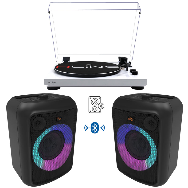 Redline RLTN11WH Giradischi cinghia Bluetooth Bianco L.+2 Klipsch GIG XL 30w RMS