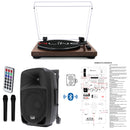 RLINE RLTN11GWLN Giradischi Bluetooth Noce L+IS FR12AWV2 Trolley Cassa 200w p. - GlobalNet Shop