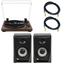 Redline RLTN11MWLN Giradischi Bluetooth Noce +2 Proel EIKON EK5NF Casse+2Cavi