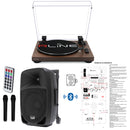 RLINE RLTN11MWLN Giradischi Bluetooth Noce + IS FR12AWV2 Trolley Cassa 200w p. - GlobalNet Shop