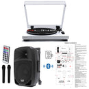 RLINE RLTN11WH Giradischi Bluetooth Bianco L+IS FR12AWV2 Trolley Cassa 200w p. - GlobalNet Shop