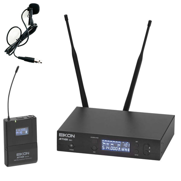 Proel EIKON AETHER RM1HD Sist. Micr. Wirel. UHF Mic Laval. Fr 823-832/863-865MHz