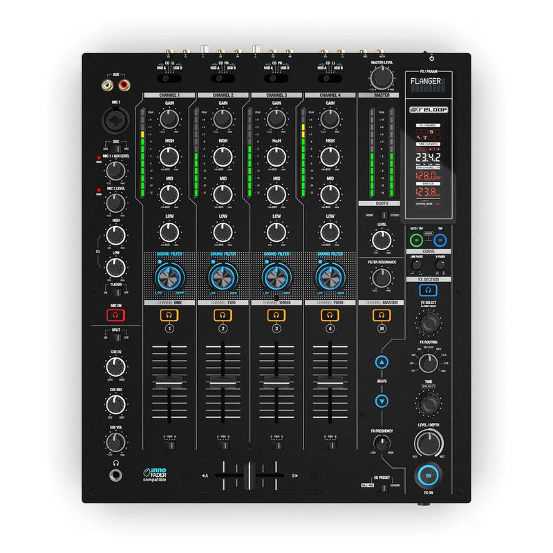 Reloop RMX95 Mixer Dj Digitale Dual Interface 4+1 Canali doppia interf. USB 2.0
