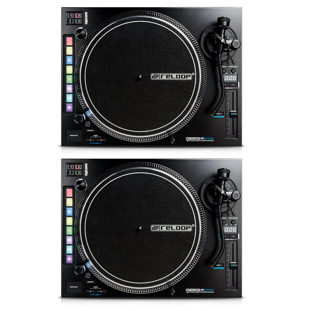 Reloop RP-8000 MK2 Coppia Giradischi Dj con integrazione Serato DJ Pro