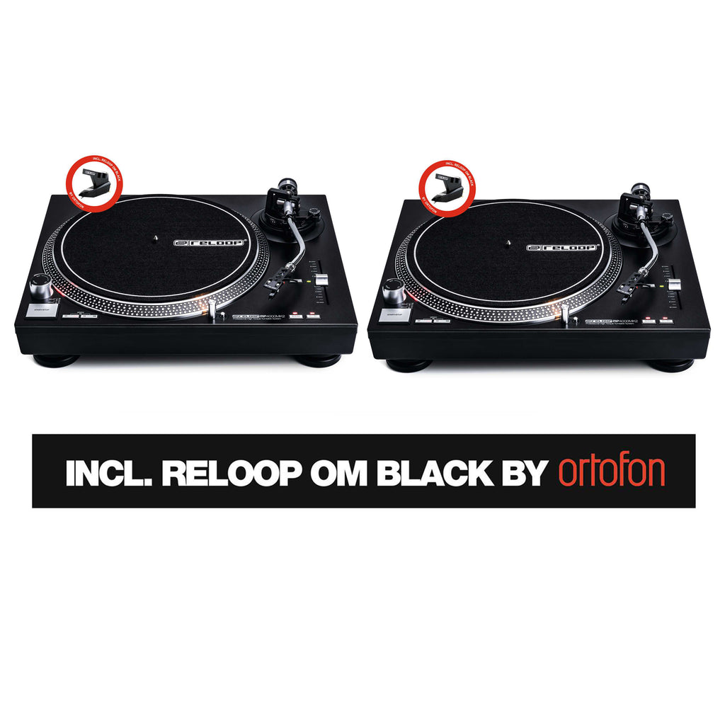 Reloop RP-4000 MK2 Coppia Giradischi Pro a trazione diretta x Dj incl