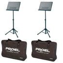 Proel RSM360M Coppia Leggio Musicale Pro per spartiti preforato con Borsa trasp.
