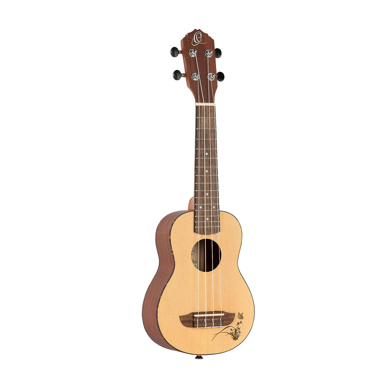 Ortega RU5-SO Ukulele Classico da Concerto Serie Bonfire a 15 Tasti, Natural