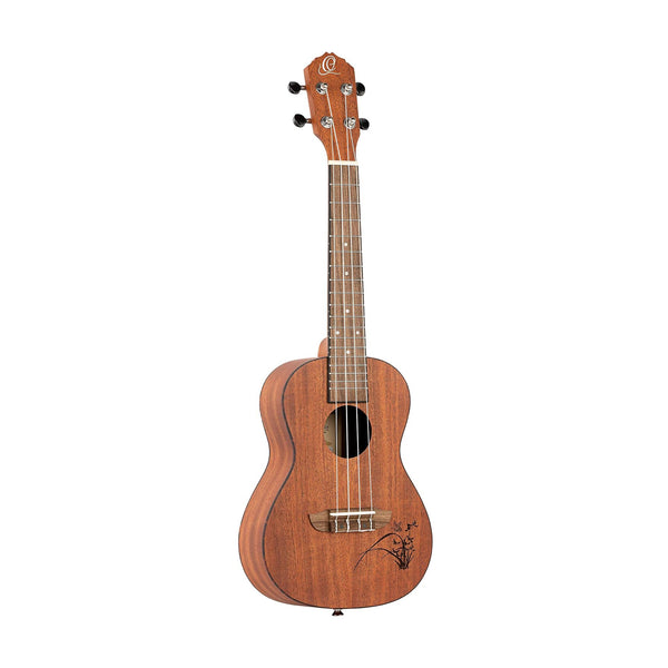 Ortega RU5MM Ukulele Classico da Concerto Serie Bonfire 18 Tasti, Sapele Natural