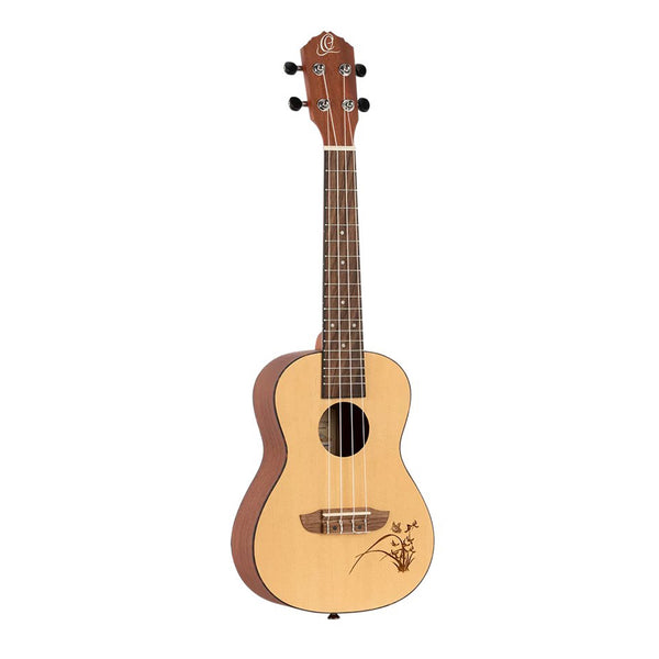 Ortega RU5 Ukulele Classico da Concerto Serie Bonfire a 18 Tasti, Natural