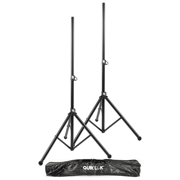 Quik Lok S171PAK-BB Coppia Supporto Stand x Casse Diffusori + borsa, Nero