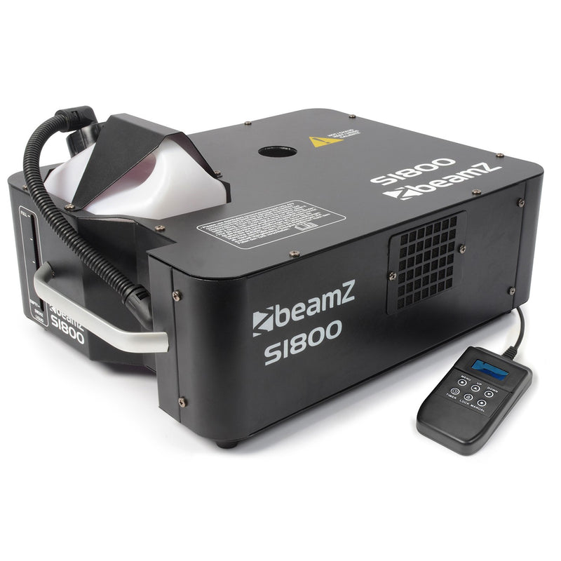 Beamz S1800 DMX Smokemachine DMX hor/vert Macchina fumo da 1800w con telecomando