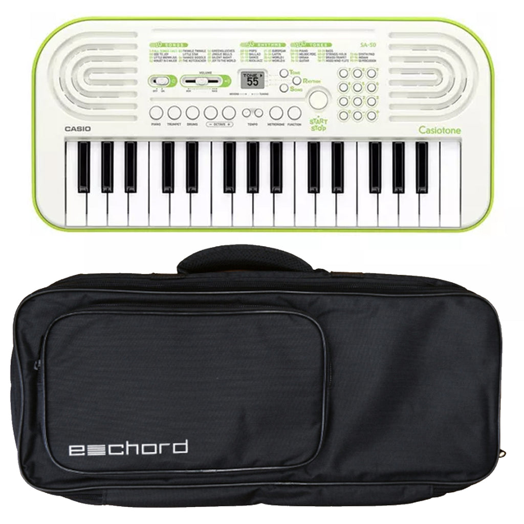 Casio SA-50 Mini Tastiera 32 tasti + FBT E-chord B-37 Borsa Custodia x
