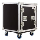 Proel SA12BLKM FlightCase custodia combo rack 19' a 10 u. regolabile in altezza - GlobalNet Shop