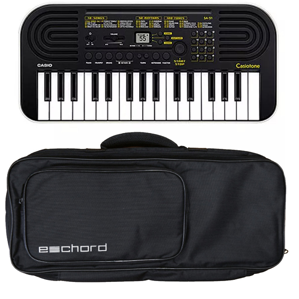 Casio SA-51 Mini Tastiera 32 tasti + FBT E-chord B-37 Borsa Custodia x