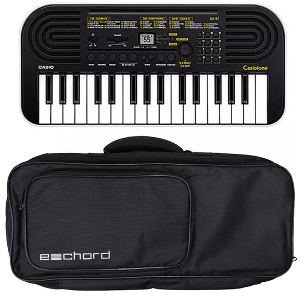 Casio SA-51 Mini Tastiera 32 tasti + FBT E-chord B-37 Borsa Custodia x tastiera