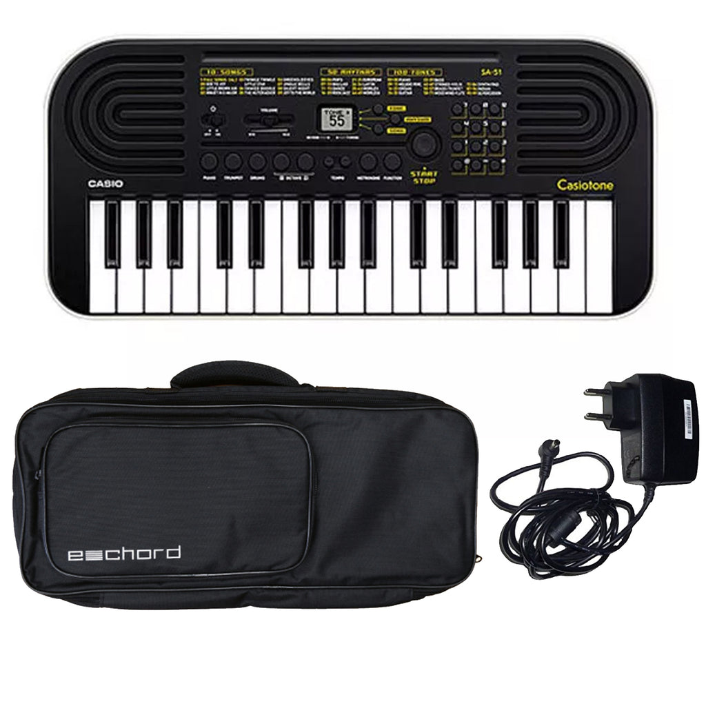 Casio SA-51 Mini Tastiera 32T + FBT E-chord B-37 Borsa x tastiera + Al