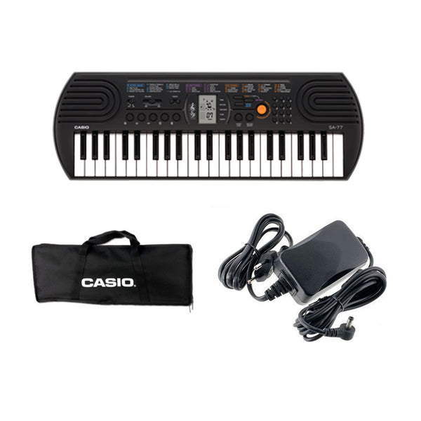 Casio SA-77 Mini Tastiera polifonica a 8 Voci e 44 tasti + Borsa+ Alimentatore