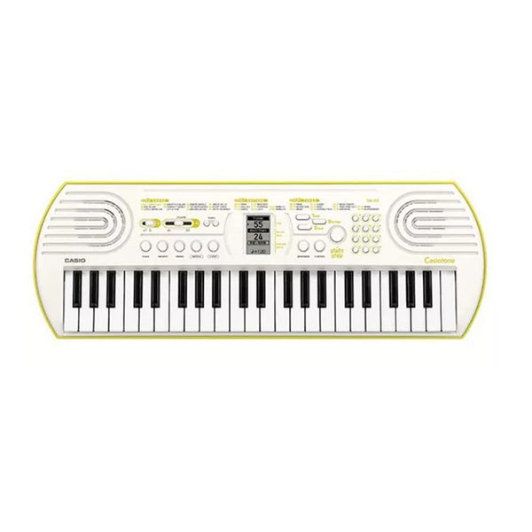 Casio SA-80 Casiotone Mini Tastiera 44 tasti 32 Note, Bianco/Giallo Limone